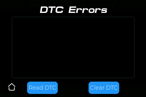 Schermata Errori DTC